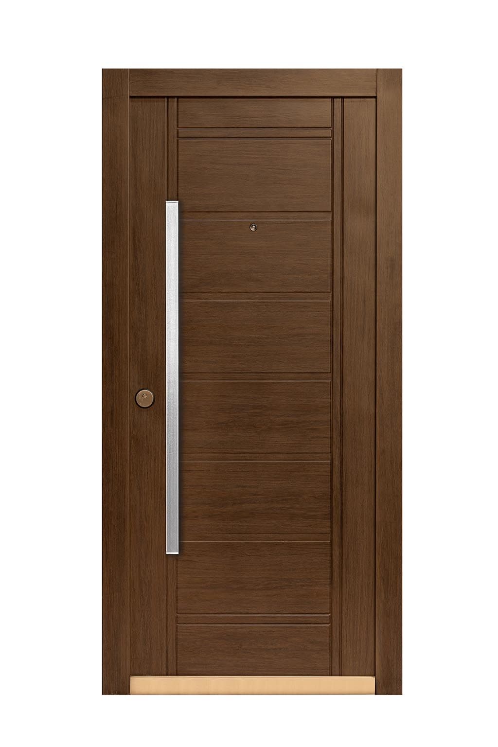 3-NA-5810 Puerta Multianclaje Derecha NOGAL AMERICANO Barral RECTANGULAR 120 cm NA5810D