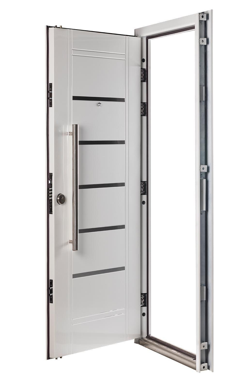 Puerta Multianclaje Derecha BLANCA Barral 75 cm y Apliques B4410