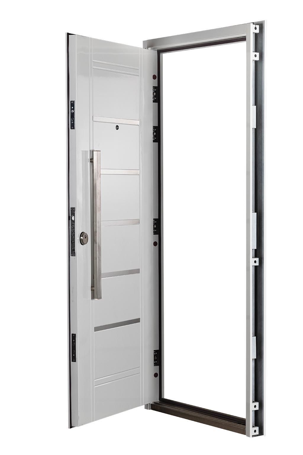 Puerta Multianclaje Derecha BLANCA Barral RECTANGULAR 75 cm y Apliques B4610