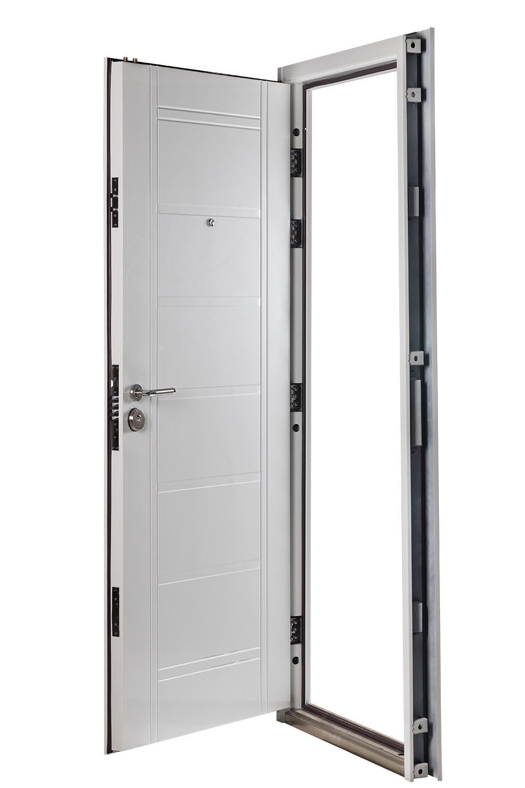 Puerta Multianclaje Derecha BLANCA con Picaporte Doble B4710