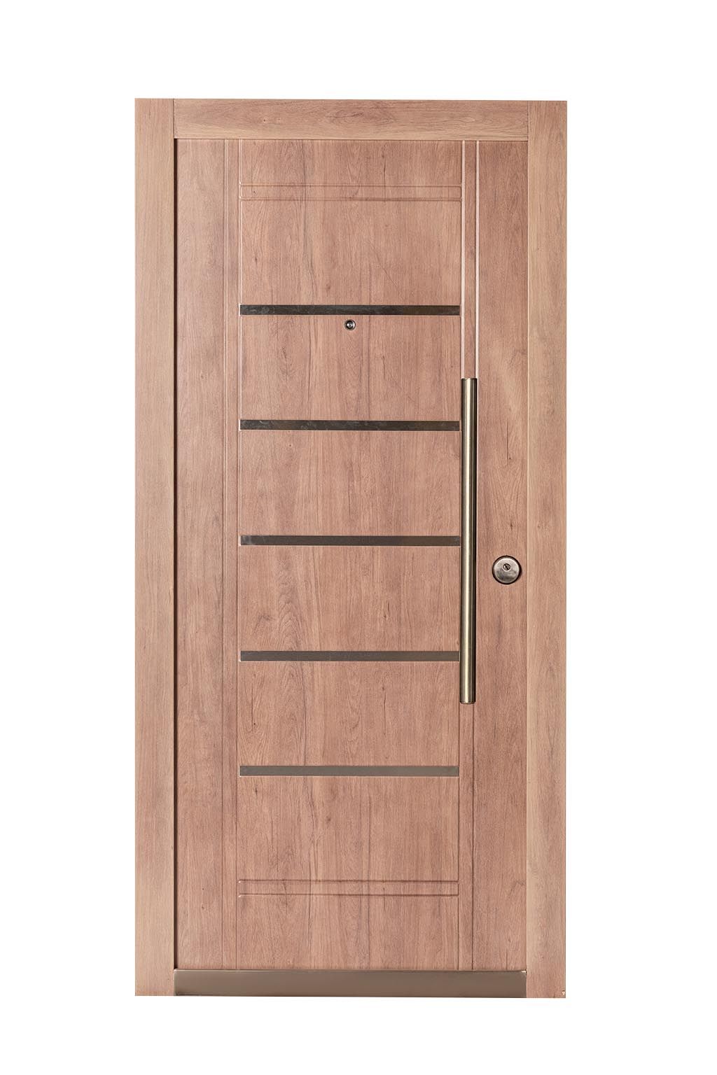 Puerta Multianclaje Izquierda ROBLE BLANCO Barral REDONDO 75 cm y Apliques RB5410